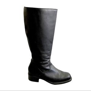 Martino Canada Leather Tall High Insulated Waterproof Winter Boots Black 8